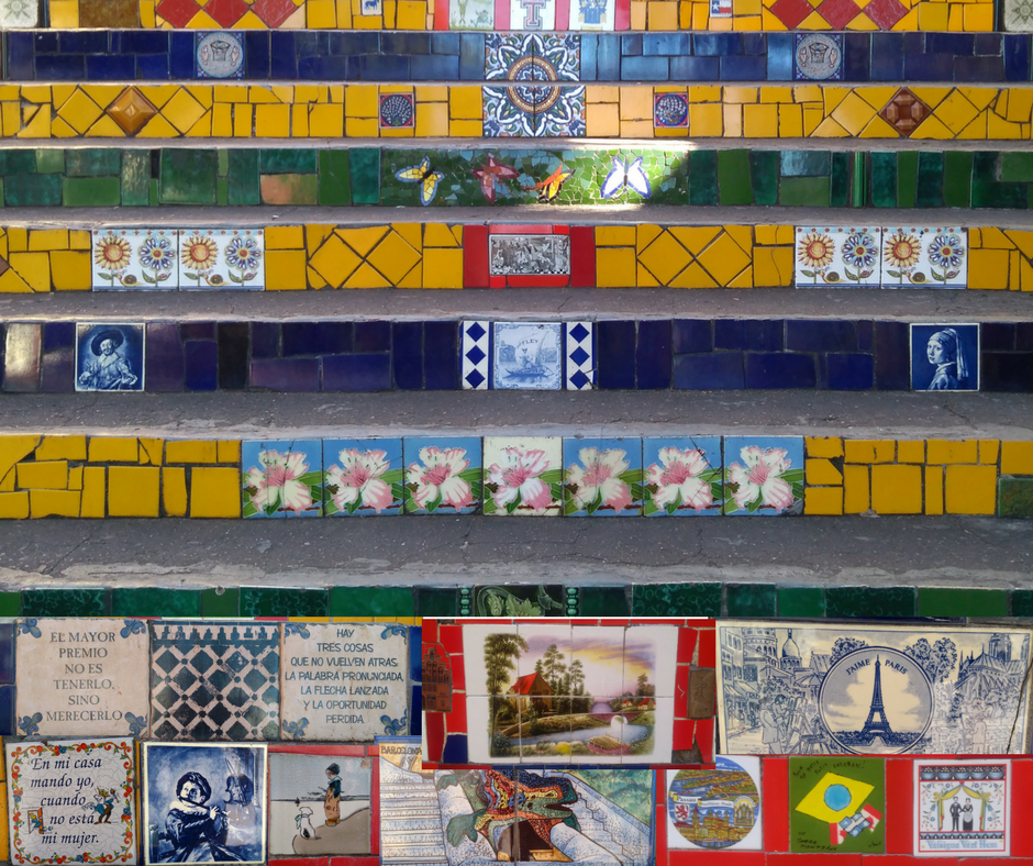 Azulejos mosaicos - Escadaria Selarón
